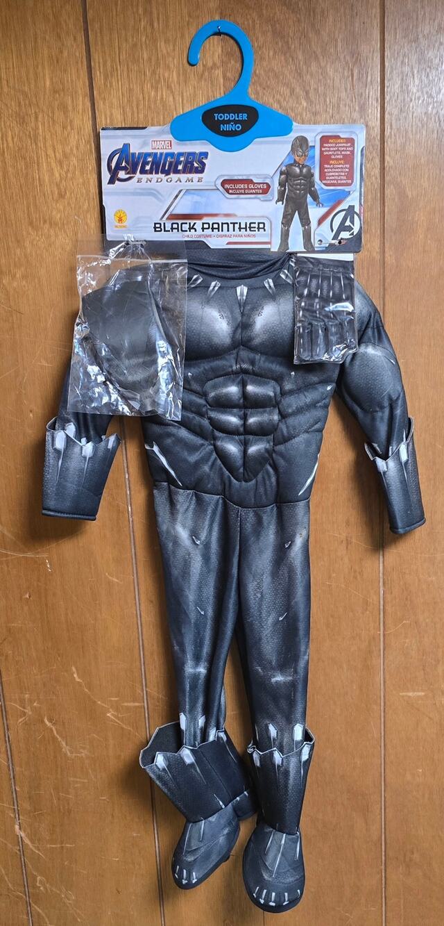 Rubie's Black Panther Toddler Costume Marvel Avengers Endgame Mask Gloves